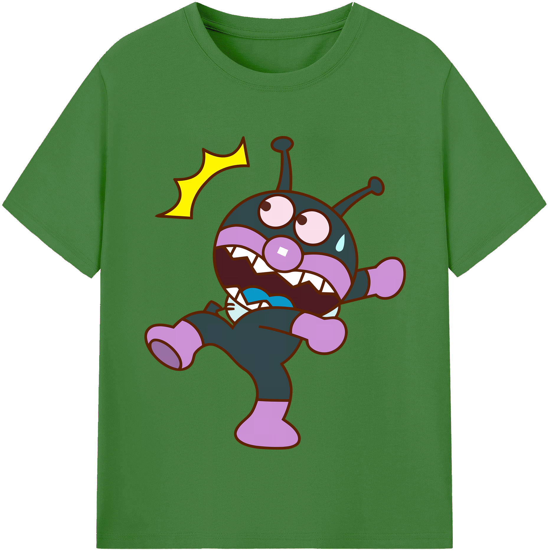 （画像用） アンパンマン Anpanman レディースカジュアルプリントTシャツ（綿100％）